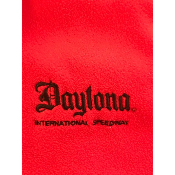 Daytona International Speedway Full-Zip Jacket Sweater Red/Black Oversized Small - Picture 5 of 9